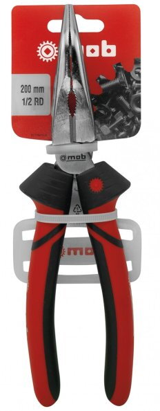 Pince à becs demi-ronds coudés sur carte - MOB