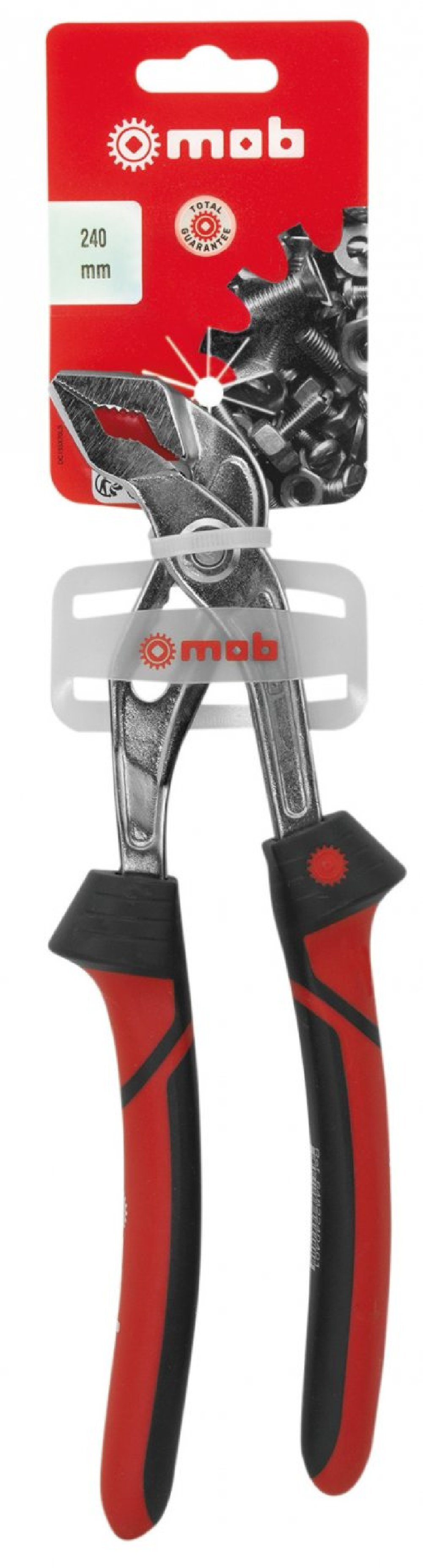 Pince multiprise bi-matière becs effilés sur carte - MOB