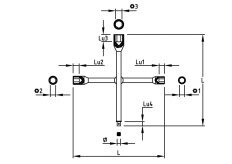 Clés en croix avec carré - MOB