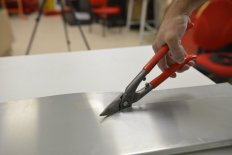 Cisaille passe-franc bichantourneuse gauche 280mm sur carte - MOB