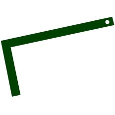 Équerre de Maçonnerie en Acier – Assemblage 90° Renforcé, Section 30 mm - Leborgne