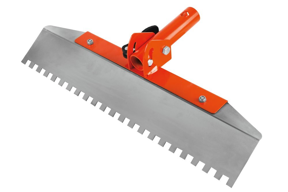 Platoir articulé avec lame dentée 10x10 – Compatible manche télescopique - Mondelin