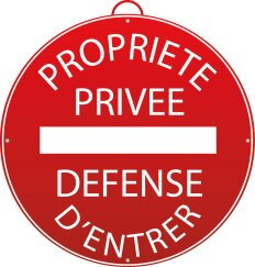 Panneau Propriété Privée – Accès Interdit - Mondelin