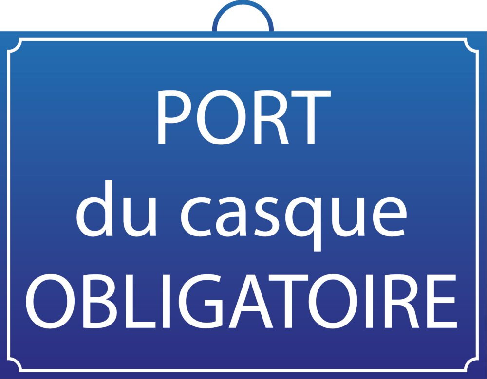 Panneau Port du Casque Obligatoire - Mondelin