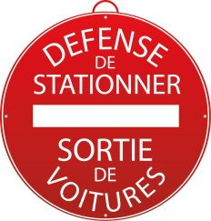 Panneau Défense de stationner – Sortie de véhicules - Mondelin