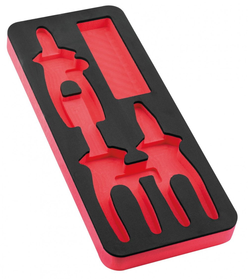 Module Mousse Vide Bicolore pour 3 Pinces – 385 x 165 mm - MOB