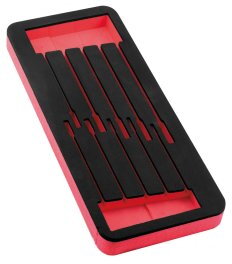 Module Mousse Vide Bicolore pour 10 Clés Mixtes à Cliquet – 385 x 165 mm - MOB