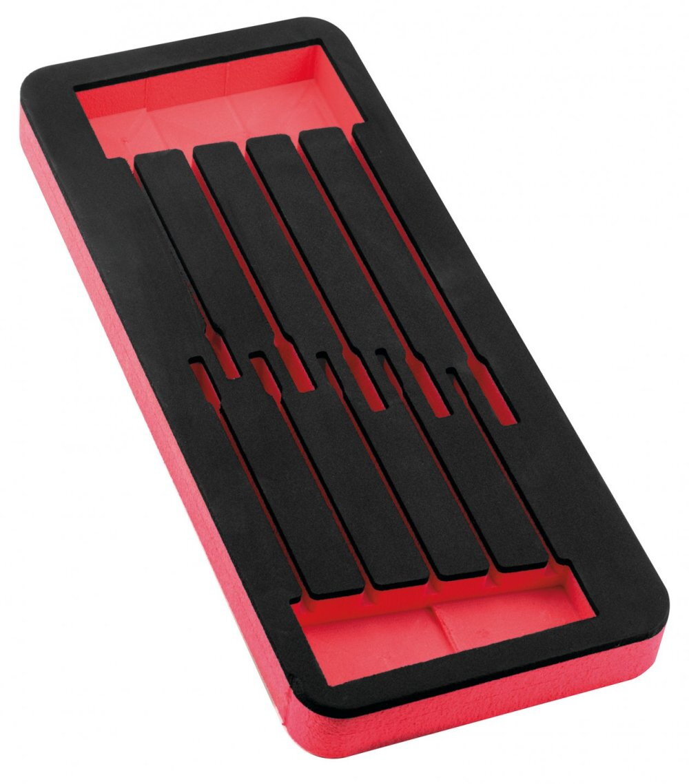 Module Mousse Vide Bicolore pour 10 Clés Mixtes à Cliquet – 385 x 165 mm - MOB