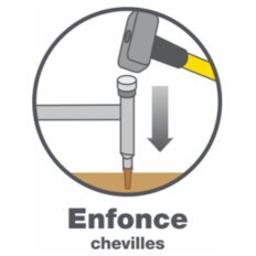 Enfonce chevilles Nanovib 20 mm - Leborgne