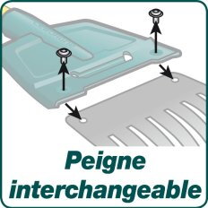 Balai à haies XR1 Duopro – Dents remplaçables pour zones difficiles - Leborgne