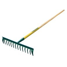 Râteau Duopro 16 dents courbes manche bois certifié PEFC 100% - Leborgne