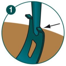 Binette trident Leborgne NaturOvert 150 cm – manche bois PEFC - Leborgne