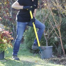 Fourche à bêcher douille - 30 cm manche béquille Metalgrip - Leborgne