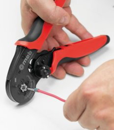 Pince à crémaillere pour sertissage embouts de câbles - MOB