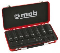 Coffret métallique de douilles impact longues 1/2'' 10 pièces - MOB