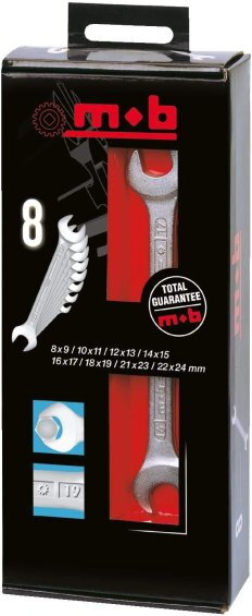 Jeu de 8 Clés mixtes en coffret - MOB