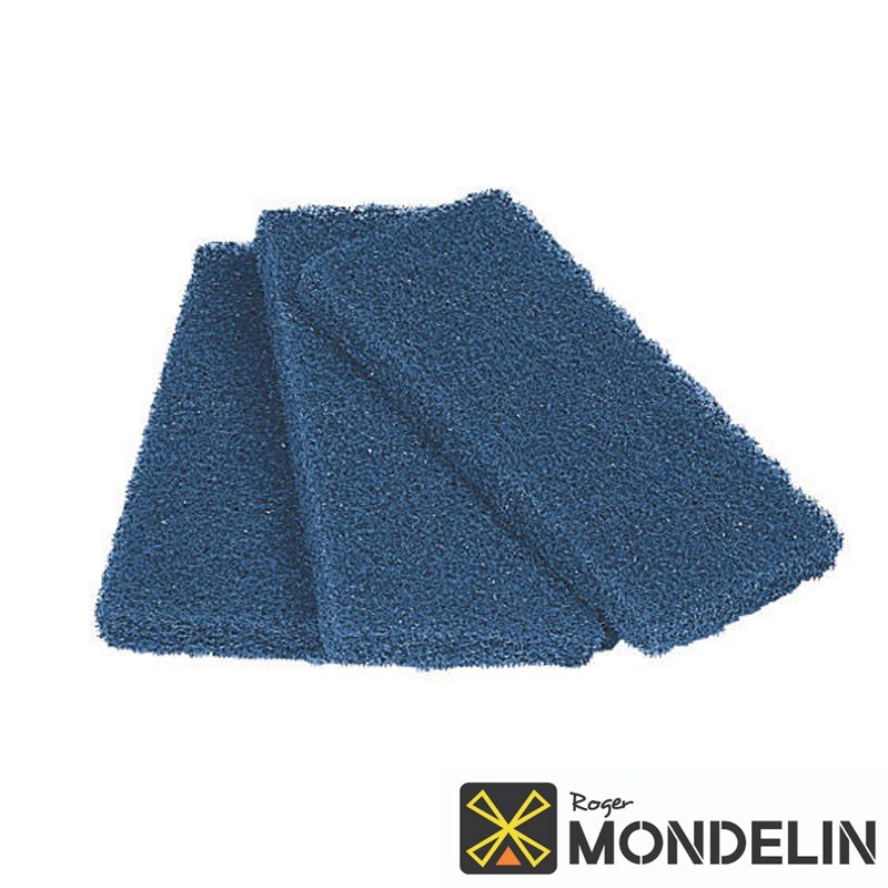 Lot de 3 tampons abrasifs Mondelin bleu