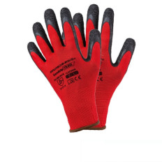 Gants enduction latex T9 Maçon Mondelin rouge