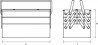 Boîte à outils métallique 5 compartiments bicolore - MOB