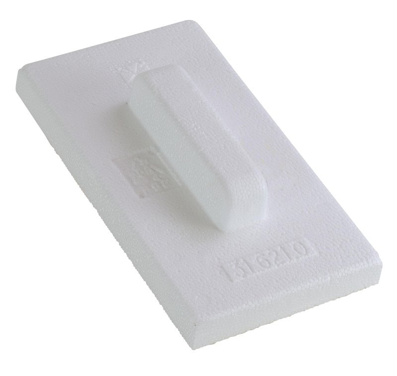 Frottoir en polystyrène expansé monobloc pour lissage du béton - Mondelin