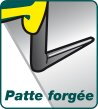 Truelle carrée (20 cm) manche bi-matière