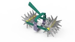 Grattoir oscillant double émietteur NaturOvert - vendu sans manche - Leborgne