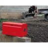 Coffre de chantier avec plateau - Ergonomique - Effet antirouille - MOB