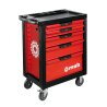 Servante Rouge Proliner - 3 Modules & 5 Tiroirs - 690 x 465 x 970 mm (55 kg) - MOB