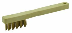 Brosse à bougie en acier laitonné - (20 cm) - Mondelin