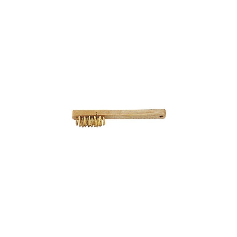 Brosse à bougie en acier laitonné souple - (20 cm) - Mondelin
