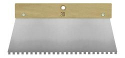 Spatule à colle 30 cm avec manche bois – Lame en acier verni - Mondelin