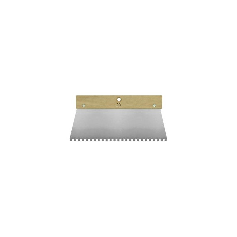 Spatule à colle 30 cm avec manche bois – Lame en acier verni - Mondelin