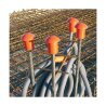 Protections pour fer à béton - Polypropylène orange - Sac de 25 - Nouveauté Mondelin
