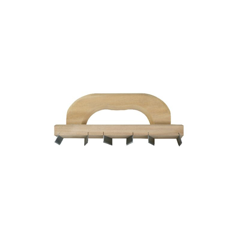 Chemin de fer denté - 6 lames - pour ravalement de façades - Mondelin