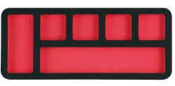 Module en mousse vide (385 x 165 mm) - Bi-colore haute densité - Incassable - MOB