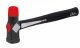 Marteau duo embout rouge - Manche carbon - Tendre & Puissant - 1 côté marteau, 1 côté massette- MOB