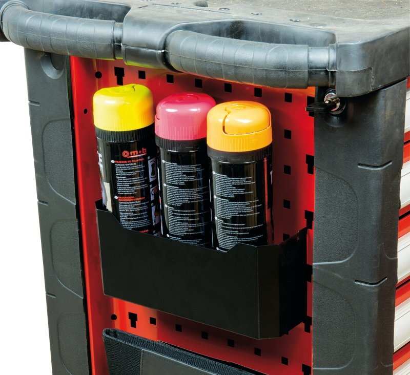 Porte -flacons (110x250x69.5 mm) - Finition satinée noire givrée - Système d'accroche 4 pattes - MOB