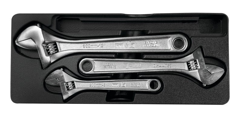 Module de 3 clés à molette - Finition Phosphatée - Module Thermoformé (385x165mm) - MOB