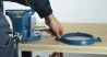 Plateau tournant bleu – pour étau MAGNAT – rotation 360° – MOB