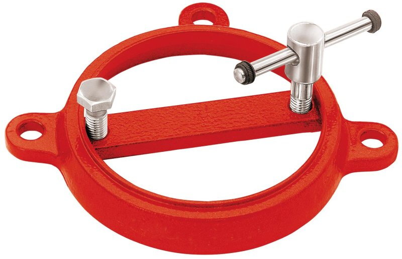 Plateau tournant rouge – pour étau MAGNAT PLUS – rotation 360° – MOB