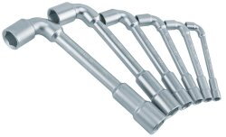 Jeu de clés à pipe débouchées 6 x 6 pans – acier Chrome Vanadium forgé – haute résistance – MOB