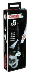 Jeu de 5 clés à cliquet Articulées en coffret - 5 outils - Haute Qualité - MOB