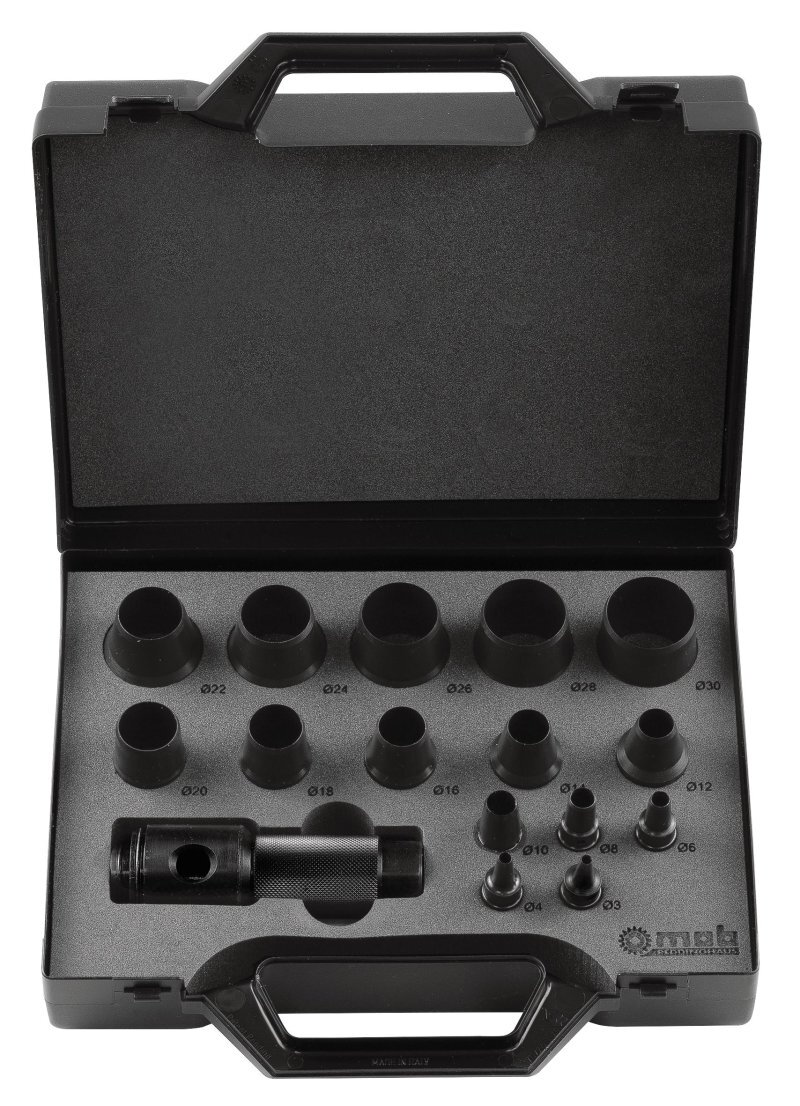 Coffret de découpoirs Ø 3 à 30 mm – Coupe joints multi-matériaux – Acier Haute Résistance – MOB