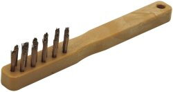 Brosse à bougie (20 cm) – 3 rangs – fil acier Ø 0,22 mm – MOB