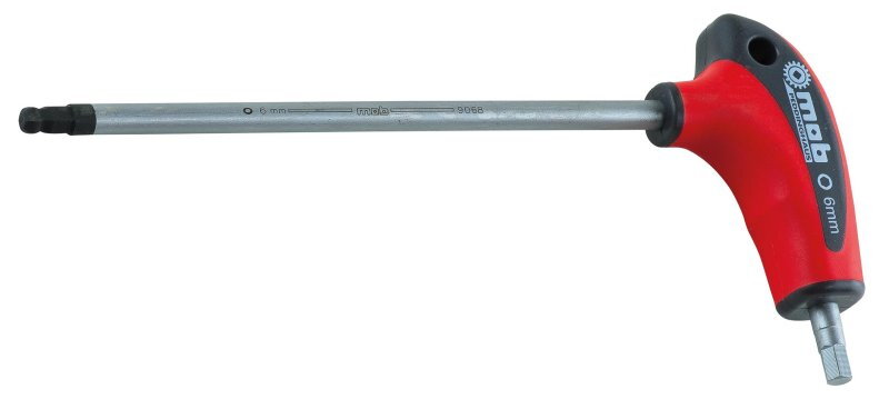 Clés Mâles en T Sphériques - 6 Pans - Acier Chrome Vanadium - MOB