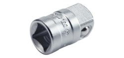 Adaptateur carré 1/4'' vers 3/8'' – Acier Chrome Vanadium forgé – Fixation Lock Pin – MOB