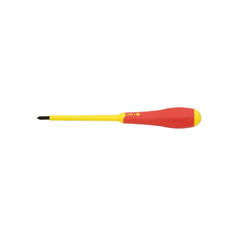 Tournevis Phillips® isolé 1000 V – Lame Chrome Vanadium Molybdène – Manche bimatière VDE-GS – MOB