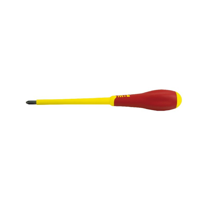 Tournevis Pozidriv® isolé 1000 V – Lame Chrome Vanadium Molybdène – Manche bimatière VDE-GS – MOB