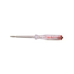 Tournevis testeur électrique (135 x 60 x 12 mm) – Détecteur de tension 220-250 V – Lame Chrome Vanadium – MOB