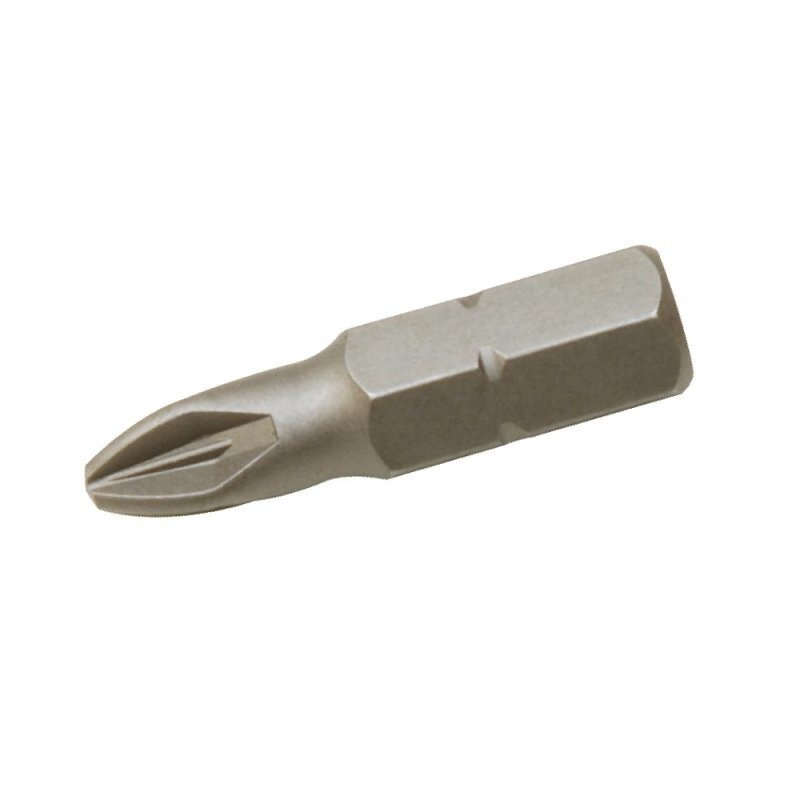 Boîte de 10 embouts nus Pozidriv® PZ1 1/4" – Longueur 25 mm – Acier Silicium S2 – MOB